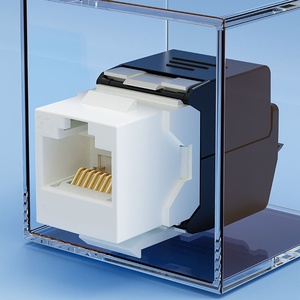 Hot bán <span class=keywords><strong>RJ45</strong></span> <span class=keywords><strong>Keystone</strong></span> Jack Cat6 cat6A mèo 6 CAT 6A <span class=keywords><strong>Keystone</strong></span> Jack UTP Modular Cat6 không được che chở mô-đun - Product Image 3
