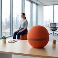 Chaise de yoga ergonomique avec housse en lin, stabilité anti-éclatement pour la correction de la posture au bureau, livraison rapide en 7 jours