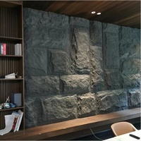 Pierre artificielle pour usage intérieur/extérieur Moderne Imperméable Écologique PU Faux Pierre Champignon Ignifuge Mur Hôtel
