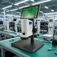 10inch LCD Screen 0.7x-5x PCB Industrial Inspection Microscope