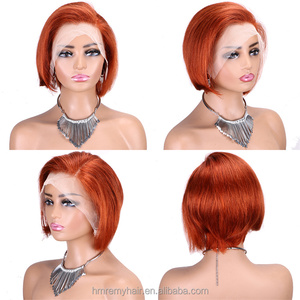 Cabello Humano 100% Original Color Jengibre para Peluca Pixie 13*4, Fabricado por Xuchang Eonian Hair Products Co. Ltd - Product Image 1