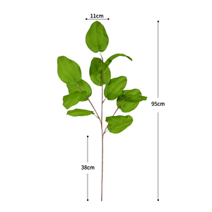 <span class=keywords><strong>Plantas</strong></span> verdes artificiales Hojas Seda Tallo largo Fábrica Precio al por mayor Jardín Casa Hogar Boda Decoración Eventos Festival - Product Image 2