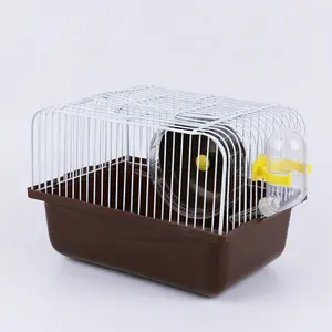 Fabricant de cage à hamster simple couche pratique avec roue d'exercice pour bouteille d'eau vente en gros