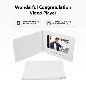 En Stock Local États-Unis : Lot de 10 Cartes de Vœux Vidéo Numériques de 7 Pouces (Écran IPS, 4 Go) – Idéal pour Invitations, Livrets et Brochures Vidéo Cadeaux - Product Image 4