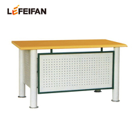 Bureau de travail minimaliste en acier avec rangement, idéal pour la maison et les bureaux commerciaux (vente en gros)