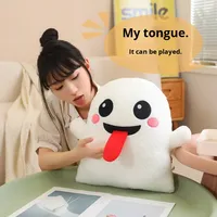 Jouets en peluche Halloween : Fantôme, Citrouille, Anime, Coussin doux et moelleux pour enfants et bébés, Décoration de fêtes, Poupée en peluche, Cadeau