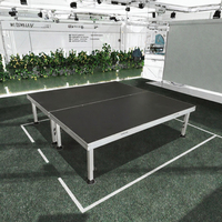 Nouvelle plateforme de scène extérieure en aluminium 2026 TFR, design tendance, cadre en alliage rectangulaire, plateau de performance 1Mx2M, charge de 750 kg/m², certifiée TUV