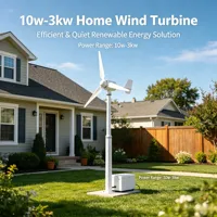 Générateur éolien résidentiel Outevo OE-WT 3KW blanc haute performance pour la production d'électricité de secours domestique 380V certifié CE