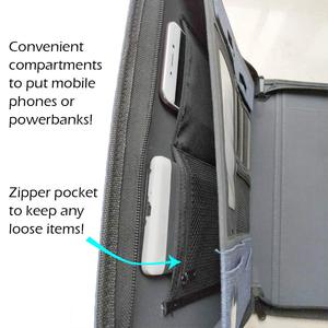 ที่กำหนดเองซิปหนังผลงาน Padfolio สัมภาษณ์เอกสารออแกไนเซอร์ผลงานธุรกิจมืออาชีพที่มีพาวเวอร์แบงค์ - Product Image 3