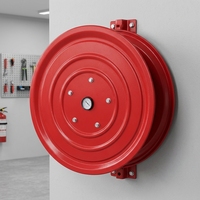 Tuyau d'incendie enroulable de 30 m avec buse de 25 mm et manomètre haute pression pour la lutte contre les incendies et la sécurité
