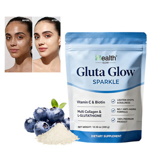 Poudre de glutathion et d'acide alpha-lipoïque OEM pour blanchir et éclaircir la peau, antioxydant, complément alimentaire, marque privée, usine GMP ISO, en vrac - Product Image 1