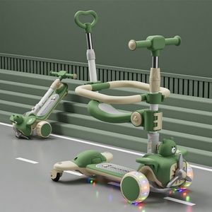 Folding New Models <b>Kids</b> Toys 3 in 1 Child <b>Seat</b> Mobility Widening Thickening Push Rod Toy Car 3 Wheel <b>Electric</b> <b>Scooter</b> - Product Image 6
