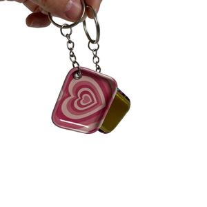 Llavero de Metal Personalizado al por Mayor con Logotipo, Mini Bandeja Enrollable Rectangular para Fumar, Regalo, Porta Llaves, Llavero de Metal, Chaveiro - Product Image 6