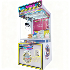 Máquina de grúas operada con monedas Fancy Toyland X2, máquina expendedora de premios de arcade, máquina automática de captura de juguetes con LED, equipo de juego con 1 año de garantía - Product Image 1