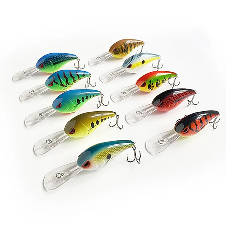 Lvde 10Cm/15.6G Sinking Isca Kunstmatige Pike Plastic Lokken Lange Lip Wobbler Pesca Vissen Crankbait