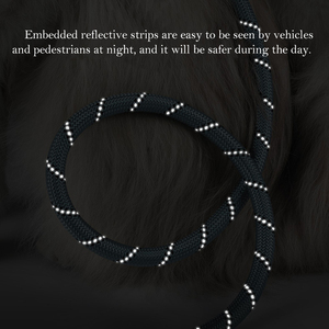 Wholesale Custom Logo 5ft Heavy Duty Pet Reflective Training Tracking Nylon Rope <strong>Dog</strong> <strong>Lead</strong> <strong>Dog</strong> Leash