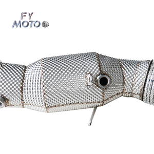 Tubo de bajada de escape para <span class=keywords><strong>BMW</strong></span> B48 G20 330i G30 <span class=keywords><strong>G31</strong></span> <span class=keywords><strong>520i</strong></span> 530i 2015 + con escudo térmico - Product Image 6