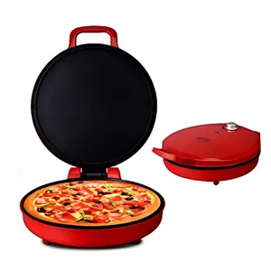 Personalizado redondo Muti-Fuction hecho en casa eléctrico 12 pulgadas Pizza Maker horno máquina con temporizador