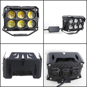 Nouveau phare de travail LED à 6 lentilles 12V~24V, blanc et jaune, universel, pour voiture, feux de route auxiliaires, étanche IP68 - Product Image 6