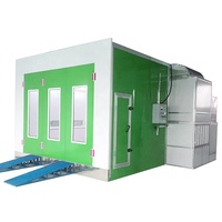 Cabine de peinture professionnelle pratique pour la finition de peinture automobile standard