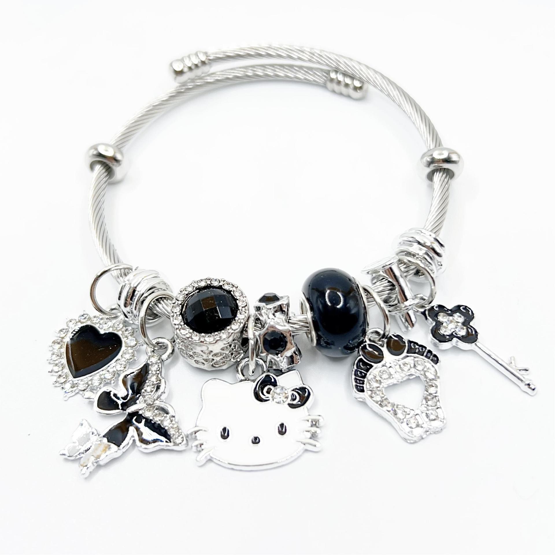 Coeur papillon noir kt