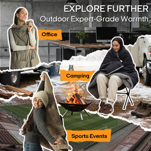 Cobertor Elétrico Quente 7.4V 2025 Novo Personalizado em Lote Mais Vendido em Alta para Uso Interno e Externo no Inverno - Product Image 6