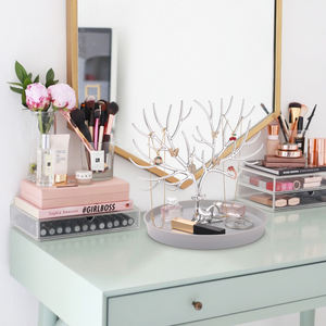 Paleta de exhibición organizadora de soporte de árbol de joyería galvanizada ecológica moderna para pendientes, collares, pulseras, anillos - Product Image 3