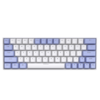 Clavier mécanique filaire 60% à interrupteurs bleus, 62 touches, clavier de jeu personnalisé, éclairage LED, USB Type-C pour ordinateur portable