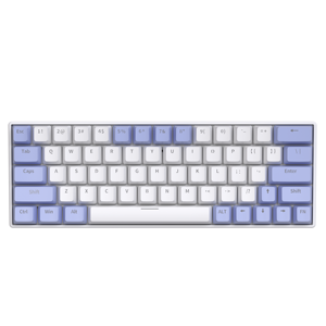 Cơ khí có dây hotswappable 60% bàn phím màu xanh chuyển đổi 62 phím tùy chỉnh chơi game Bàn phím LED ánh sáng máy tính xách tay USB Type-C - Product Image 2