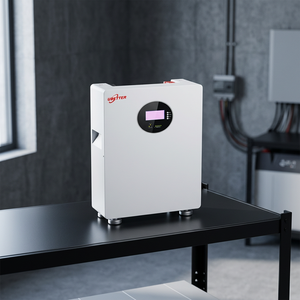 Batería de fosfato de hierro y litio (LiFePO4) SES de 5 kWh y 48 V, IP65, todo en uno, montada en pared, integrada verticalmente, con inversor para una energía eficiente. - Product Image 3