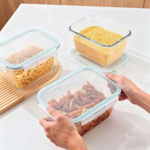 <b>Glass</b> sealed Fresh-keeping <b>Box</b>, Transparent Kimchi <b>Box</b>, Lunch <b>Box</b>, Multi-functional - Product Image 4