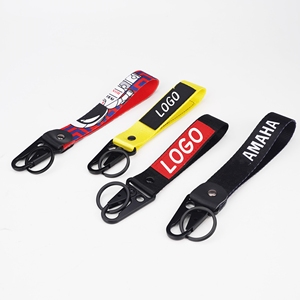 Lanière courte tissée personnalisée pour clés de voiture avec mousqueton tactique - Product Image 1