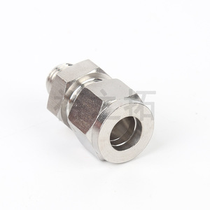 Raccord de compression en acier inoxydable, fileté NPT, droit, rigide, pour conduites - Product Image 3