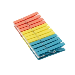 24 pcs Plastic Clothes Pegs for Washing Line. Clothespin Clothes Clips Clothes Drying Strong Laundry Pegs NO.H311515