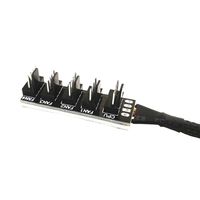 Selubung PC 4Pin, kipas kontrol kecepatan, kabel Splitter, pengontrol kipas pendingin dapat disetel untuk stok sasis komputer 30cm CCA