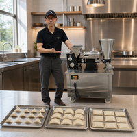 Machine automatique pour la fabrication d'empanadas, de tortellini, de dumplings, de samosas, de tourtes à la viande et de rouleaux de printemps, Équateur, Colombie, Brésil