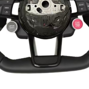 Volante Deportivo de Cuero para Automóvil, Compatible con Modelos <span class=keywords><strong>Audi</strong></span> A3 <span class=keywords><strong>A4</strong></span> A5 A6 A7 A8 S3 S4 S5 S6 S7 S8 Q3 Q5 Q7 Q8 RS3 RS4 RS5 RS R8 - Product Image 4