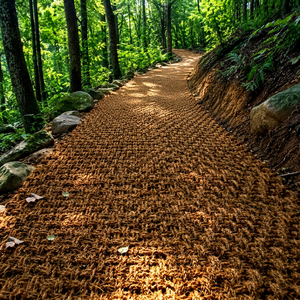 100% Eco Friendly Coconut Fiber Coir <b>Mat</b> <b>Roll</b> From Vietnam Brown Walkway Paving <b>Mat</b> Natural Coir Flooring Landscape Size 1.5*10m - Product Image 1