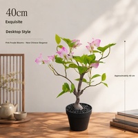 Plante artificielle de bougainvillier en pot, décoration de bureau, fleurs artificielles d'intérieur, verdure, aménagement paysager, bonsaï disponible en trois couleurs
