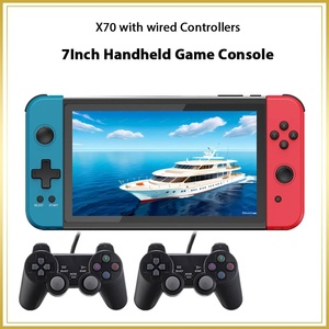 Shenzhen Powkiddy Bike Racing Machine Consoles Play5 Ps Play Station 4 <strong>Ps4</strong> Portable Handheld Retro Video Game Console X70