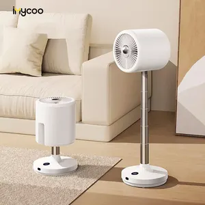 IMYCOO Hot Sales Wiederauf ladbarer Stand ventilator mit leichtem benutzer definiertem Logo Elektrischer Batterie lüfter mit fern gesteuerten Ventil adoren