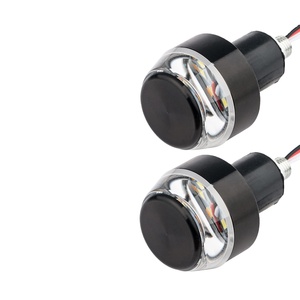 1 Paire de clignotants avant de moto à 12 LED ambre avec résistance pour guidon et systèmes de carrosserie - Product Image 1