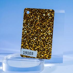 แผ่นอะคริลิคแบบตัดเลเซอร์ลายกลิตเตอร์สีทองพร้อมบริการตัด  ความหนา 3 มม./4 มม./5 มม. - Product Image 1