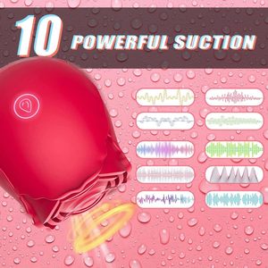 Sexbay Best Seller Rose Vibrator Stimulateur rechargeable pour <span class=keywords><strong>femme</strong></span>, jouet sexuel en silicone imperméable, vibromasseur - Product Image 4