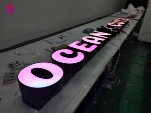 Lettres de canal LED extrudées 3D personnalisées, enseignes, éclairage néon avant, acrylique, acier inoxydable, taxi, devanture de magasin, extérieur/intérieur - Product Image 4