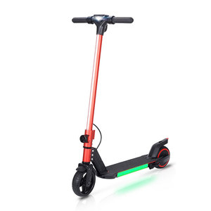 Electric Kids Scooter 2 Wheel Hub Brushless Motor Red Fluorescent Green Lights Outdoor Ride - Product Image 3