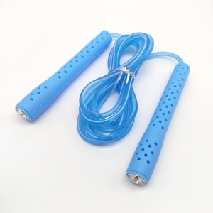 <span class=keywords><strong>Corde</strong></span> à <span class=keywords><strong>sauter</strong></span> en PVC pour enfants, exercice <span class=keywords><strong>quotidien</strong></span> creux et poignée en diamant, offre spéciale - Product Image 2
