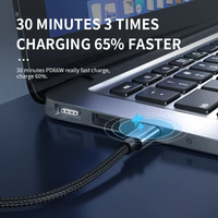 Câble de charge rapide USB 2.0 Type C vers Type C 66W haute vitesse 6A, prend en charge la transmission de données pour iPhone 15, téléphones universels