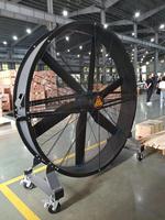 Ventilateur sur pied commercial extérieur à pales en alliage d'aluminium HVLS 220V, haute qualité, sécurité, économie d'énergie, prix usine