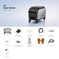 Xlaserlab Q1 120W MOPA Machine de décapage de peinture au laser pulsé portable pour le nettoyage de châssis automobile, de moteurs, de rouille, de bois et de pierre